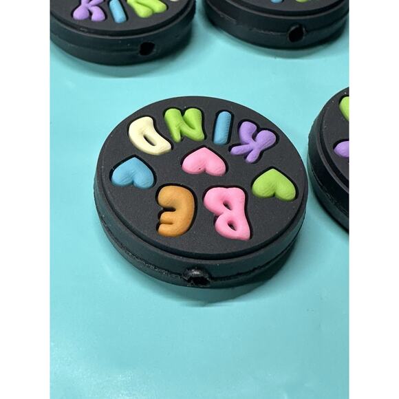 Be Kind Silicone Focal Beads DIY Beaded Pens Lot Of 5 - Picture 3 of 4